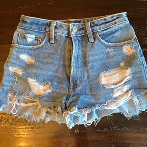 abercrombie & fitch annie high rise shorts